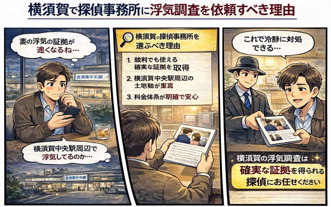 横須賀の探偵事務所に浮気調査を依頼するべき理由｜料金相場と確実な証拠を得るためのポイント