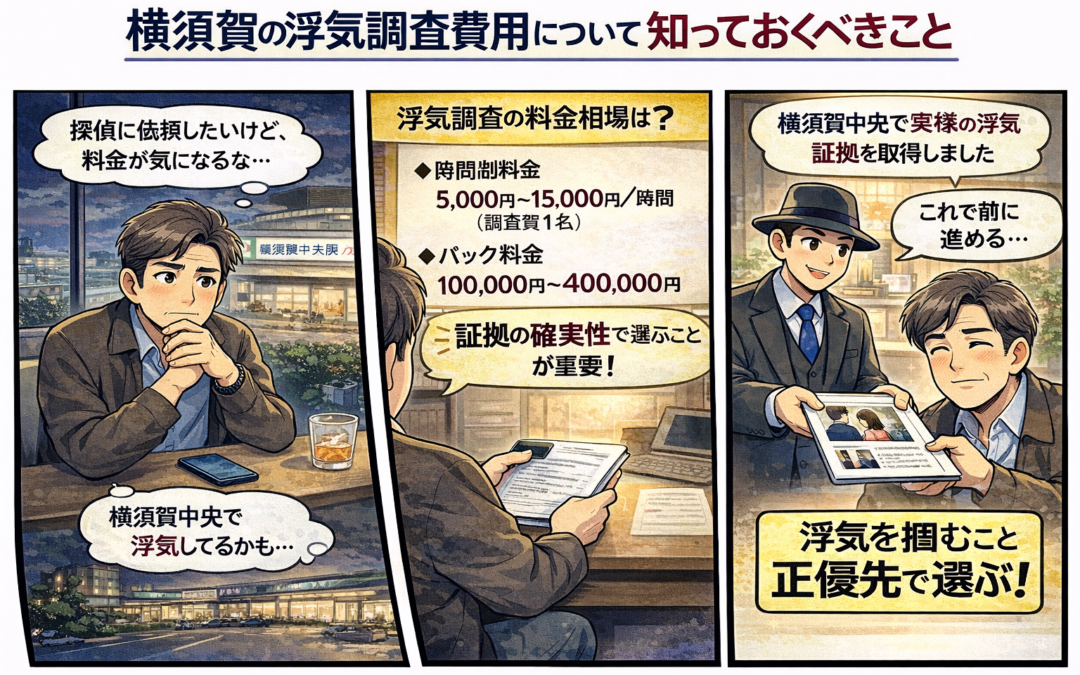 横須賀の浮気調査費用はいくら？料金相場と確実な証拠を取得するための重要ポイント