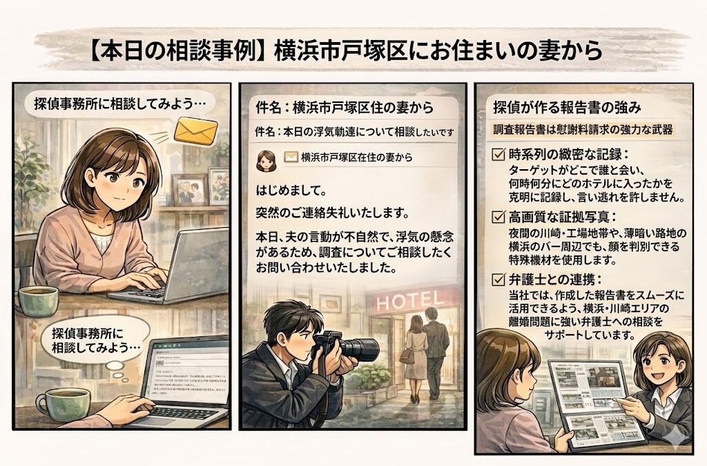 【横浜・川崎】浮気調査で失敗しないための全知識｜裁判で勝てる「強い証拠」の集め方